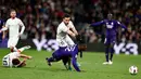Real Madrid memaksa Athletic Bilbao bermain bertahan. (AP Photo/M. Gracia Jimenez)