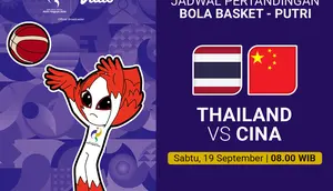 Thailand vs China - Asian Games 2026 Women’s Basketball: Duel Postur vs Disiplin Taktik Hanya di Vidio