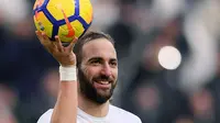 Higuain Girang Bisa Hattrick di Juventus