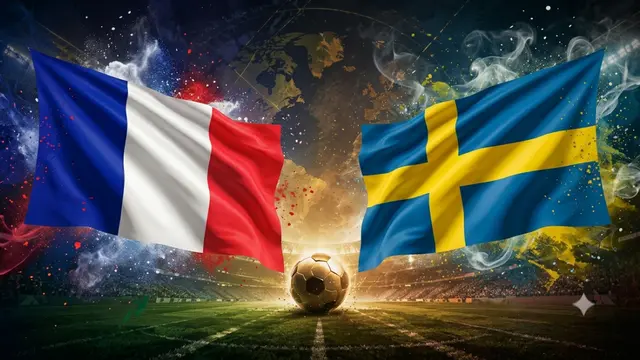 Ilustrasi Prancis Vs Swedia