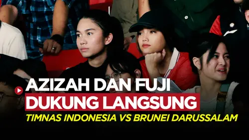 VIDEO: Ada Azizah Salsha Istri Pratama Arhan, Hingga Fuji Nonton Langsung Timnas Indonesia Vs Brunei Darussalam