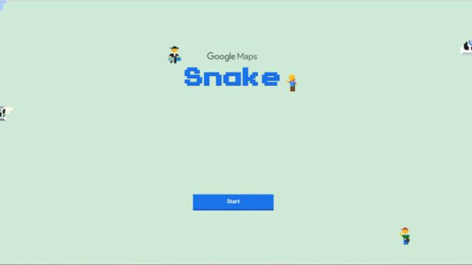 Ada gim Snake di Google Maps. (Doc: Google)