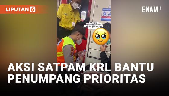 VIDEO: Erick Thohir Beri Pujian Setinggi Langit Untuk Satpam KRL yang Bantu Penumpang Prioritas