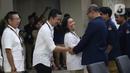 Saat tiba di gedung KPU RI, Taufik Hidayat turut bersama beberapa fungsionaris Partai Gerindra. (Liputan6.com/Helmi Fithriansyah)