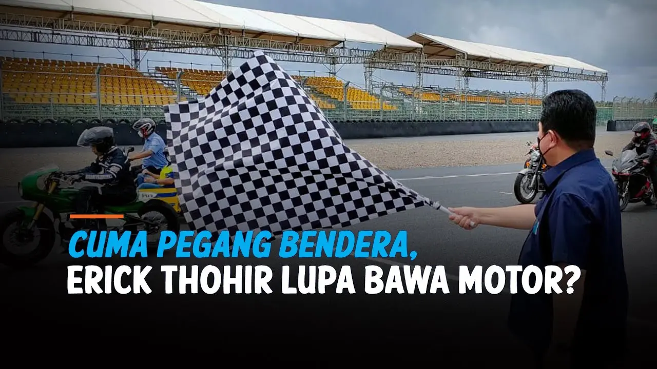 Efek Enggak Bawa Motor, Erick Thohir Jadi Pemegang Bendera Pas Jokowi Balapan