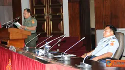 Citizen6, Jakarta: Penyelenggaraan Rakornis Bintal TNI yang diawali dengan laporan kesiapan Kapusbintal TNI Brigjen TNI Drs. Ma’sum Amin ersebut dimaksudkan untuk mewujudkan kesamaan visi, misi dan persepsi Bintal di seluruh satuan jajaran TNI. (Pengirim: