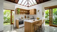 7 Inspirasi Dapur Terbuka yang Menyatu dengan Taman Belakang Rumah, Solusi Memasak Anti Pengap