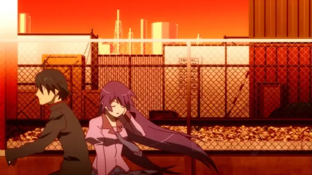 Hitagi Senjougahara dan Koyomi Araragi (credit: imdb.com)
