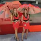 Umbrella Girl Ducati Corse di MotoGP Mandalika 2023  (Liputan6.com/Thomas)