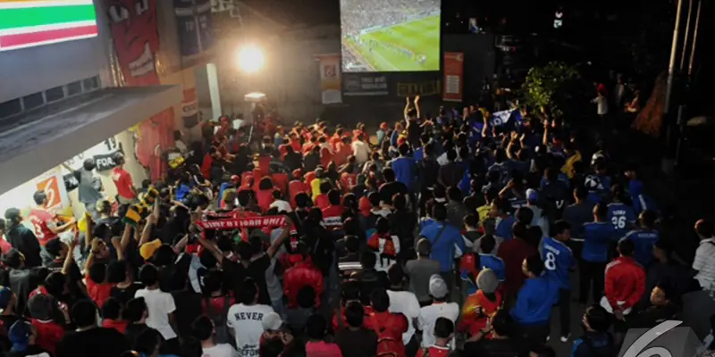 Serunya Nobar Chelsea vs MU Bareng Liputan6.com