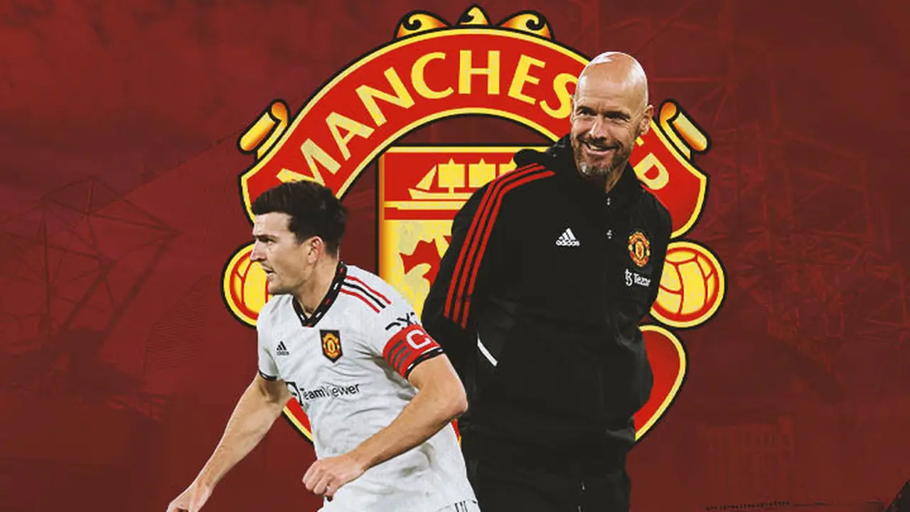 Manchester United - Erik ten Hag dan Harry Maguire