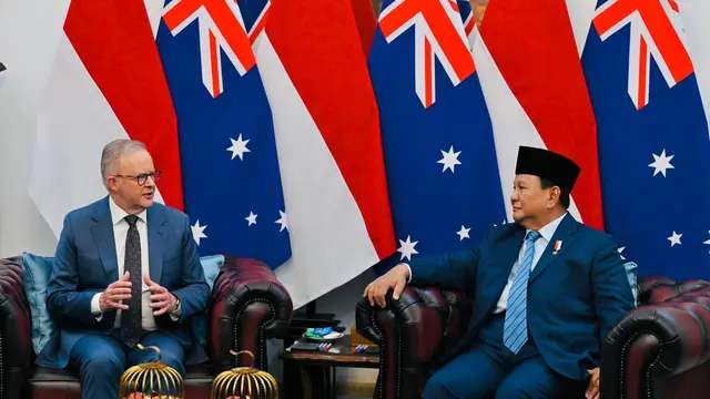Prabowo Sambut Kunjungan Anthony Albanese di Istana Merdeka Jakarta