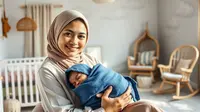 mimpi menyusui bayi laki laki ©Ilustrasi dibuat AI
