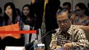 Menurut Busyro, keterbatasan itu membuat KPK sulit untuk menjangkau ke daerah. Meski begitu KPK tetap melakukan pencegahan dan pemberantasan korupsi, Jakarta, Kamis (9/10/2014) (Liputan6.com/Miftahul Hayat)