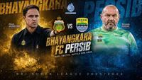 Duel Antarpelatih Persib Bandung vs Bhayangkara FC. (Bola.com/AI ChatGPT)