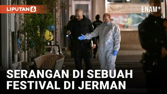 VIDEO: 3 Orang Tewas dalam Serangan di Sebuah Festival di Solingen, Jerman Barat