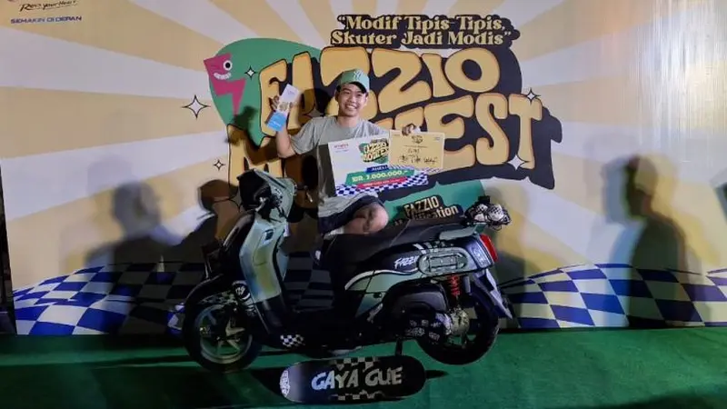 Modifikator Ini Sabet Jawara Yamaha Fazzio Modifest Makassar (Arief A/Liputan6.com)