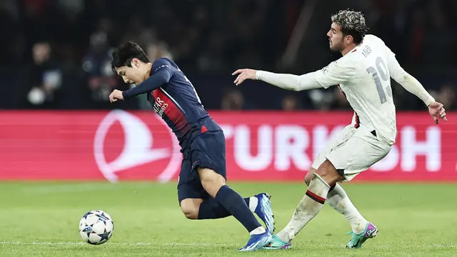 Foto: Pesona Lee Kang-in saat Menyumbang Gol untuk PSG di Liga Champions, AC Milan Sungguh Tak Berdaya