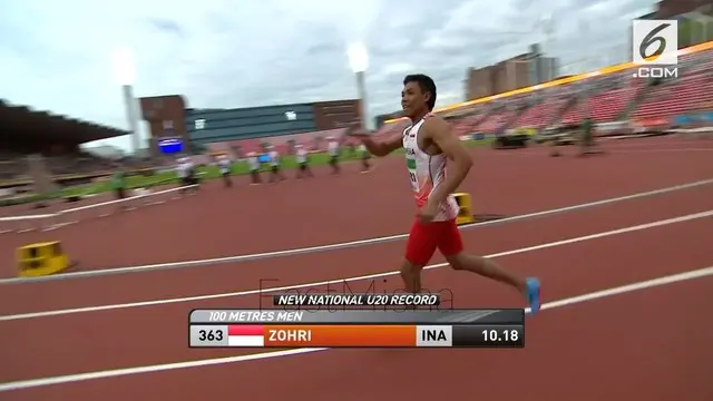 Sprinter Indonesia, Lalu Muhamad Zohri mengharumkan nama Indonesia di kancah atletik dunia. Ia menyabet medali emas dalam lari nomer 100 meter di juara Kejuaraan Dunia Atletik (IAAF) U-20.