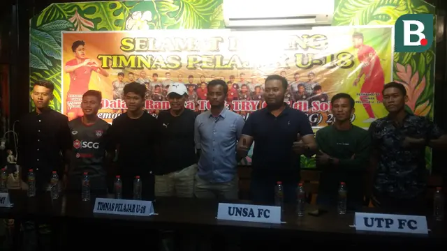 Perwakilan Tim Pelajar U-18 yang beruji coba di Solo
