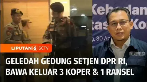 VIDEO: KPK Geledah Gedung Setjen DPR RI Selama Tujuh Jam, Bawa Keluar Tiga Koper dan Satu Ransel