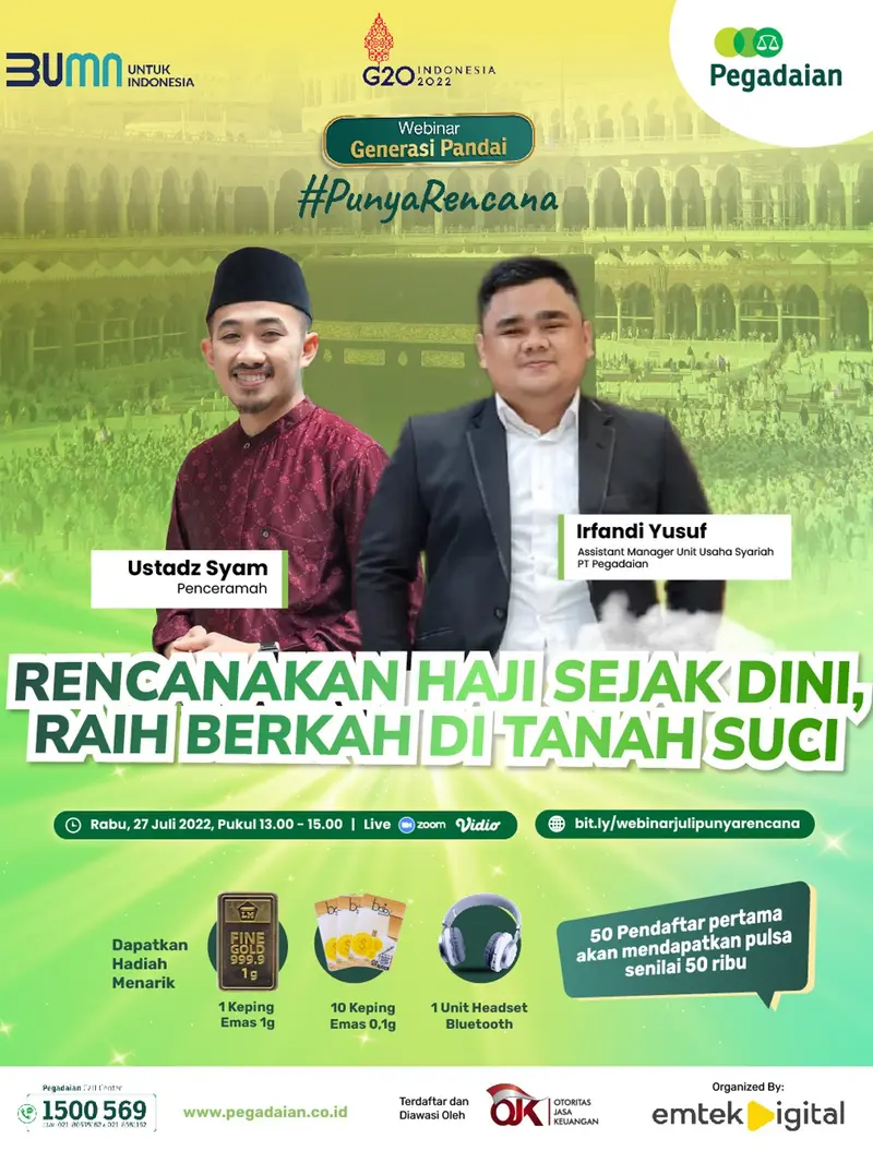 Generasi Pandai #PunyaRencana untuk Rencanakan Ibadah Haji Sejak Dini