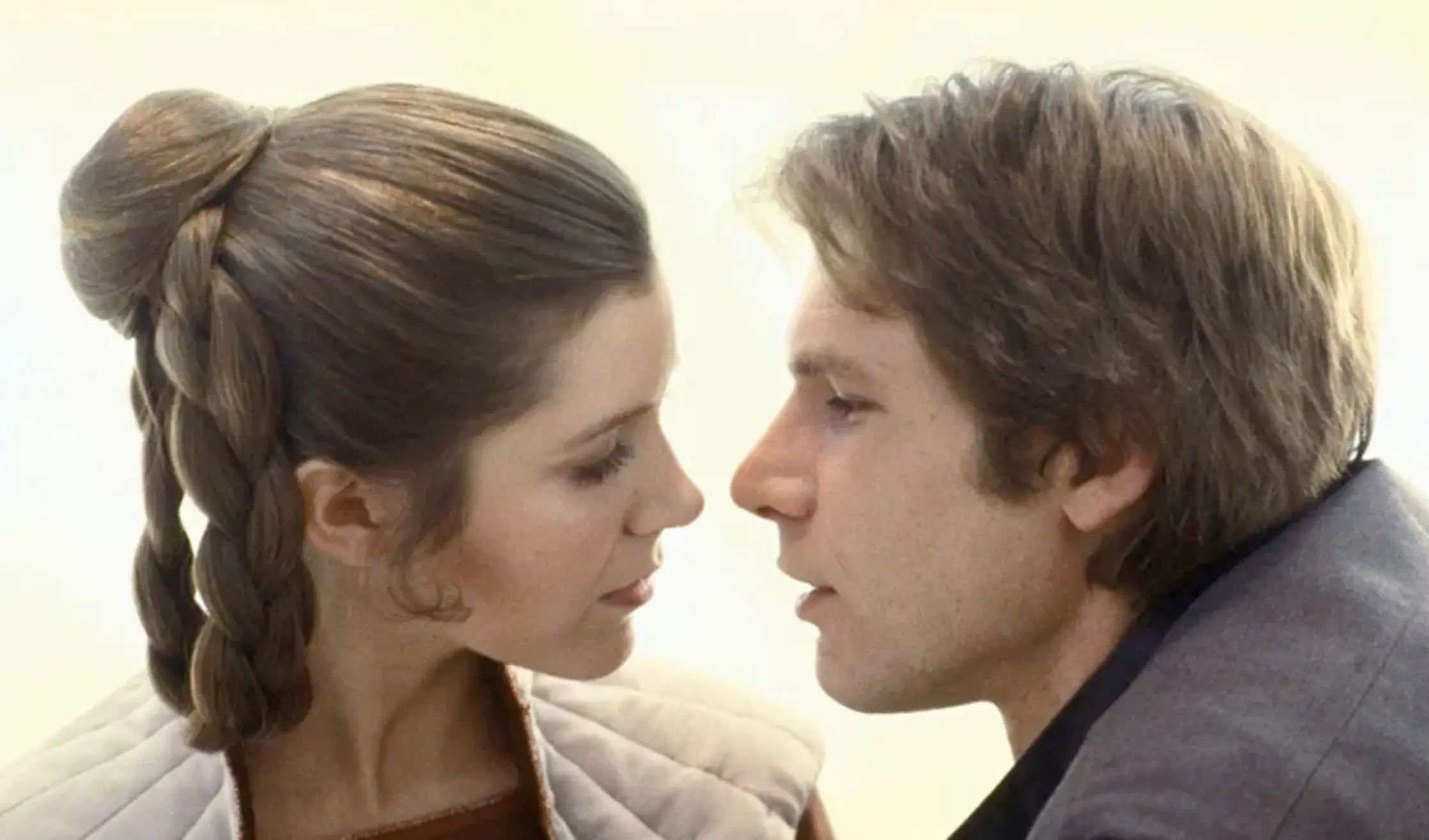 Carrie Fisher dan Harrison Ford dalam Star Wars: A New Hope (HBO)