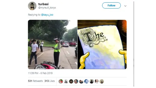 8 Kreasi Tulisan Pak Polisi Tilang Pemuda