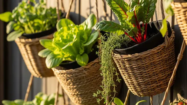 Ide Model Kebun Sayur Mini dengan Planter Box Gantung