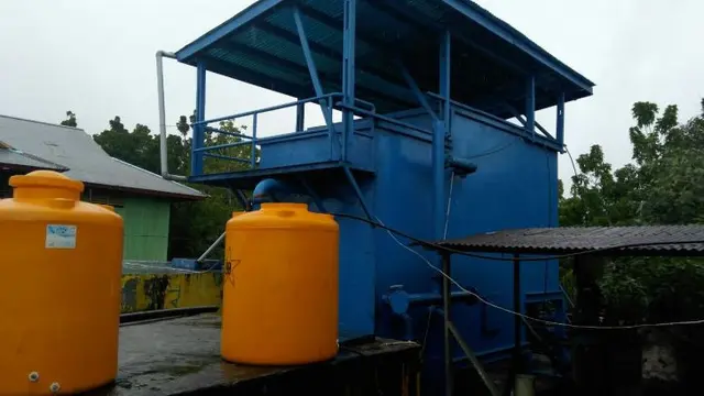 Kementerian PUPR bangun infrastruktur penyediaan air bersih dan sanitasi di Kabupaten Asmat, Papua.