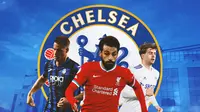 Chelsea - Mario Pasalic, Mohamed Salah, Patrick Bamford (Bola.com/Adreanus Titus)