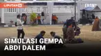 Basarnas Simulasi Gempa Bumi bersama Abdi Dalem Keraton