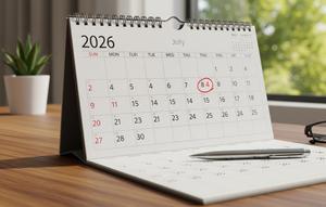 Ilustrasi kalender 2026. Foto: Gemini