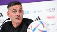 John Herdman saat menukangi Timnas Kanada di Piala Dunia 2022. (AFP/Patrick T. Fallon)
