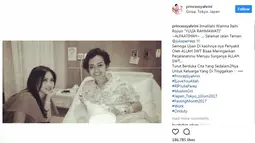 Penyanyi Syahrini saat bersama dengan Julia Perez. Syahrini juga mengunggah status dengan memberikan ucapan duka untuk Julia Perez. (Instagram/princessyahrini)