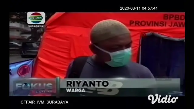 Rumah Sakit Universitas Airlangga (Unair) Surabaya bersama Badan Penanggulangan Bencana Daerah (BPBD) Jawa Timur mendirikan crisis center untuk warga yang ingin memeriksakan kesehatan karena resah terhadap Covid-19.