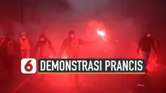 Prancis sedang diramaikan demonstrasi besar-besaran warganya memprotes kebijakan presiden tentang reformasi sistem pensiun. Polisi tangkap sedikitnya 90 pengunjuk rasa.