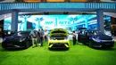 Kendaraan dari produsen mobil Tiongkok dipamerkan selama Pameran Otomotif Internasional Indonesia di Jakarta, Sabtu 7 Februari 2026. (AP Photo/Tatan Syuflana)