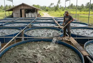 Ilustrasi Budidaya Ikan Lele/Gemini AI