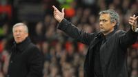 Jose Mourinho - Alex Ferguson (ANDREW YATES / AFP)