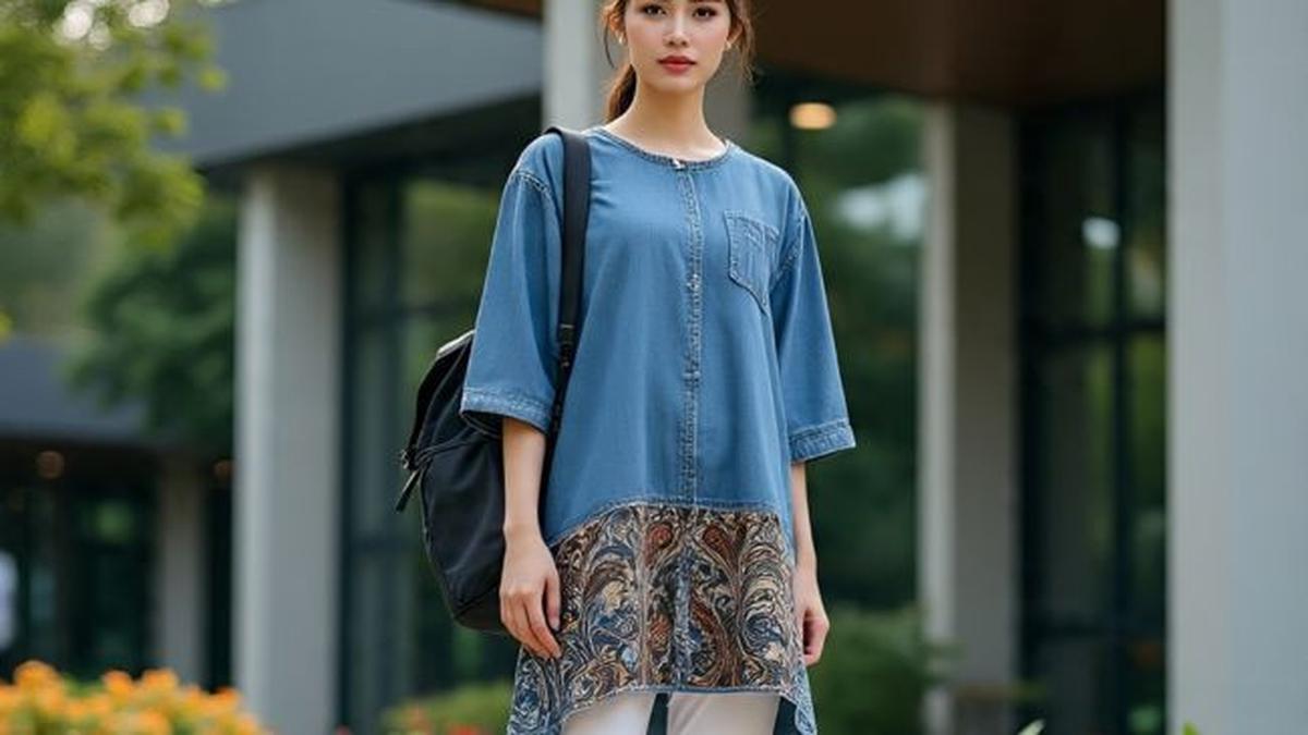 7 Inspirasi Model Tunik Batik yang Cocok untuk Kuliah, Padu Padan OOTD Simpel Tapi Menarik