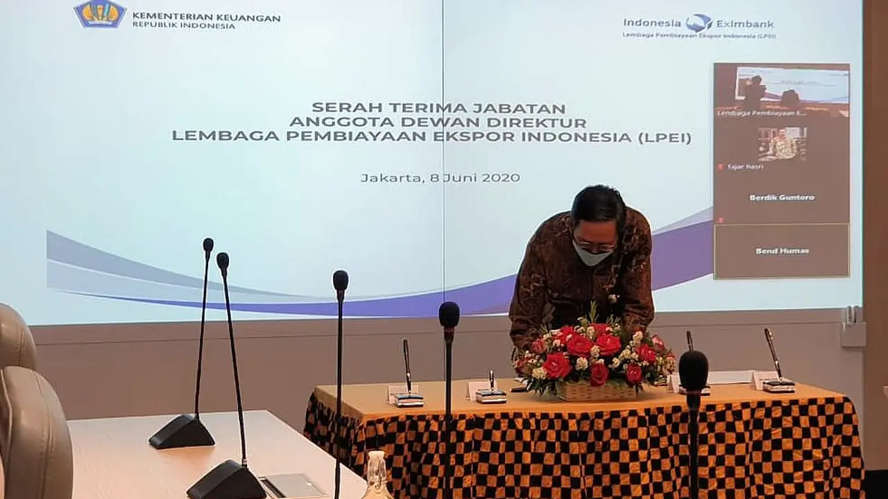 Kementerian Keuangan mengangkat Kasan, Direktur Jenderal Pengembangan Ekspor Nasional Kemendag sebagai Anggota Dewan Direktur Lembaga Pembiayaan Ekspor Indonesia (LPEI). (Dok Kemenkeu)