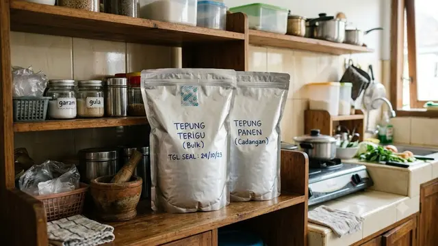 Tempat Menyimpan Tepung Agar Tidak Berkutu