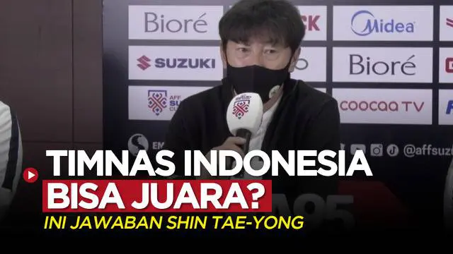 VIDEO: Timnas Indonesia Bisa Juarai Piala AFF 2020? Ini Jawaban dari Shin Tae-yong