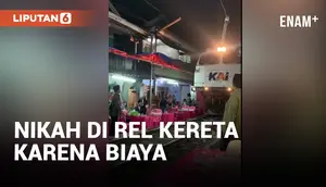 Terbentur Biaya, Acara Pernikahan Digelar di Rel Kereta Api