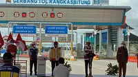 Presiden Joko Widodo (Jokowi) meresmikan Jalan Tol Serang-Panimbang Seksi 1 ruas Serang-Rangkasbitung (dok: PUPR)