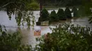 Badai tropis Helene juga menyebabkan banjir di beberapa wilayah. (Melissa Sue Gerrits/Getty Images North America/Getty Images via AFP)