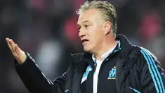 Gaya pelatih Marseille Didier Deschamps di laga lanjutan Ligue 1 melawan Lille di Lille metropole Stadium, Villeneuve d'Ascq, 8 Mei 2010. AFP PHOTO / PHILIPPE HUGUEN 