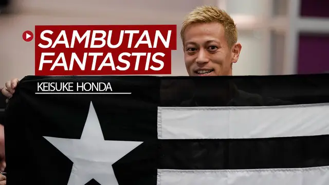 Berita video gelandang asal Jepang, Keisuke Honda, mendapat sambutan yang meriah dan fantastis dari suporter Botafogo saat tiba di Brasil.
