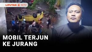 Mobil yang ditumpangi tiga orang terjun ke jurang sedalam 8 meter di Cilegon, Banten. Pengemudi dan para penumpang mobil dibawa ke rumah sakit.